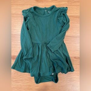 Kyte BABY long sleeve skirted bodysuit